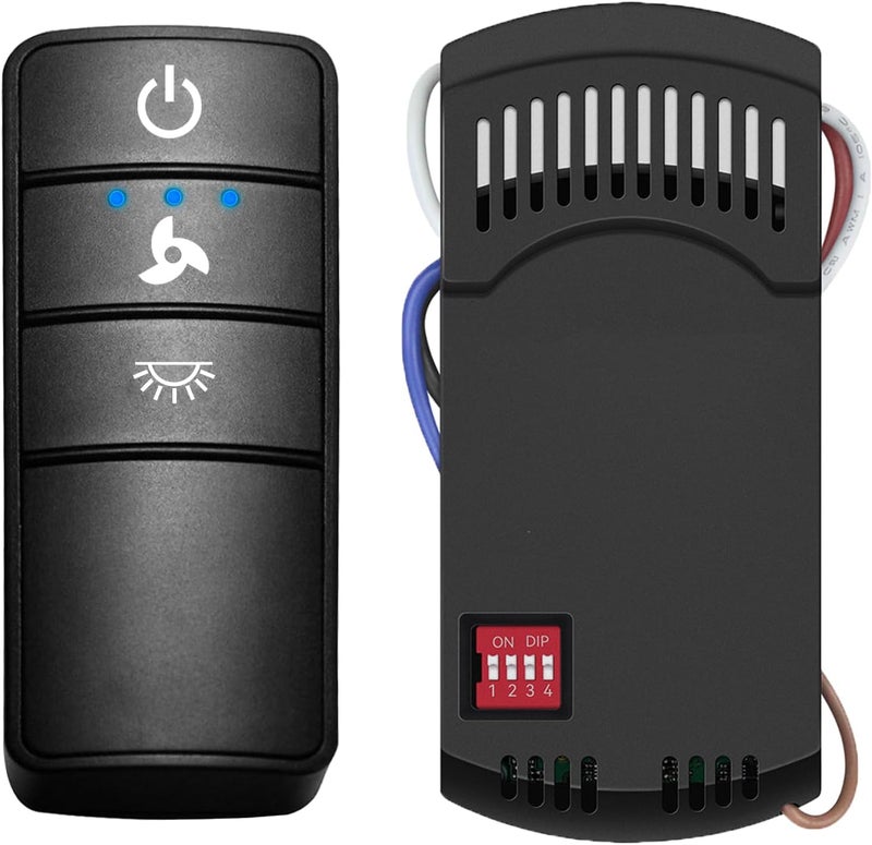FEKOTS Universal Ceiling Fan Remote Control Kit,Hampton Bay Fan Remote Kit Replacement for Hunter,Harbor Breeze, Home Decorators,3-Speed, Light Dimming,Time Delay, KUJCE10320/TR222A,2AAZPHD3/HD3,98130,TX028C - Image 1